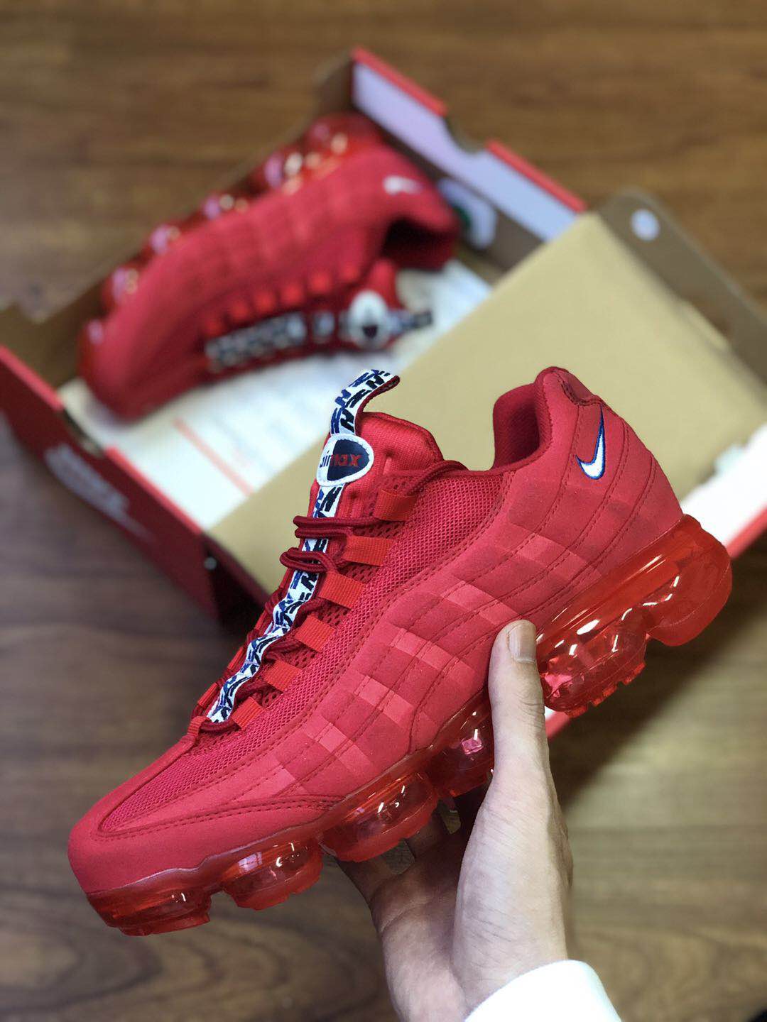 Nike Air VaporMax 95 All Red Shoes